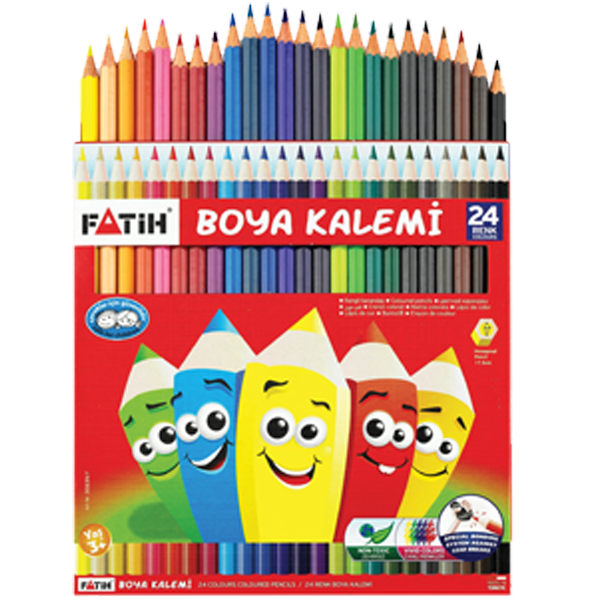 Fatih Kuru Boya Karton Kutu Tam Boy 24 LÜ 33225