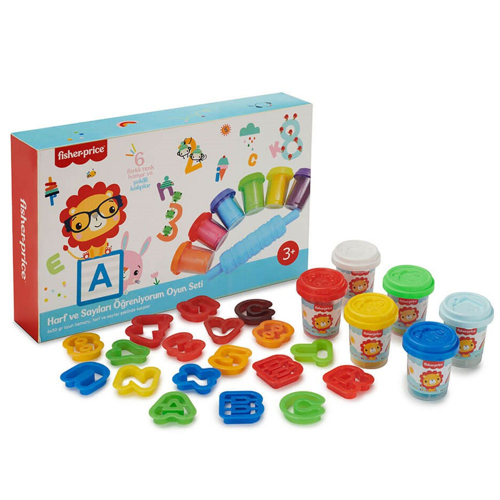 Fisher Price Oyun Hamuru Seti Alfabe Ve Sayılar 39 Parça HHJ35