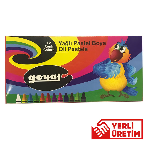 Goyal Pastel Boya Karton 12 Renk Yuvarlak PTL-102