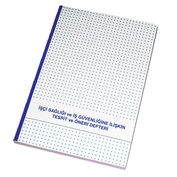 Gülpaş İşci Sağlığı ve İş Güvenliği Karton Kapak 20x28 Tespit ve Öneri Defteri 229