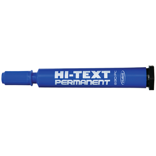 Hi-Text Markör Permanent Kesik Uçlu Mavi 830PC