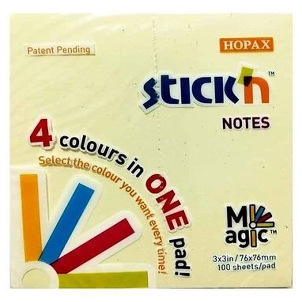 Hopax Stıckn 76x76 Magıc Pastel Notes 100 YP