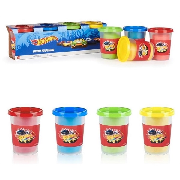 Hot Wheels Oyun Hamuru 4 Lü (4x100 Gr.) GPN19