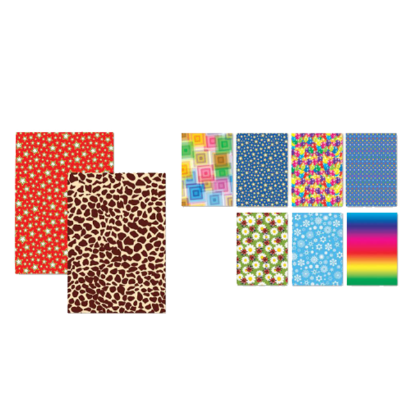 Keskin Color Elişi Kağıdı Desenli 9 LU A4 80 GR Karışık Renk 180014-99
