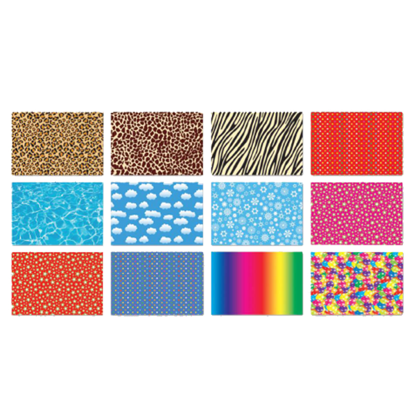 Keskin Color Fon Kartonu 12 Lİ 50x70 Karışık Renk Desenli 200951-99