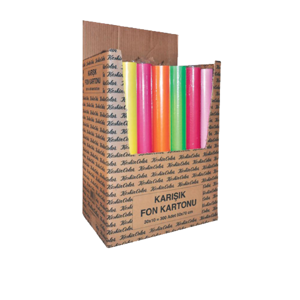 Keskin Color Fon Kartonu 10 LU Poşetli 35x50 160 GR Karışık Renk 201101-99