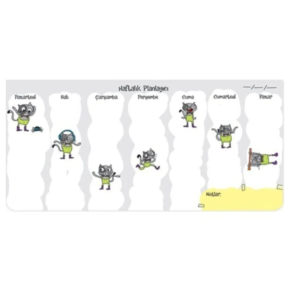 Keskin Color Planner Haftalık Blok-Ca 12x26