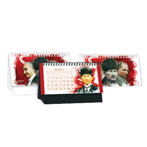 Keskin Color Masa Takvimi Üçgen Karton Atatürk MTK-801