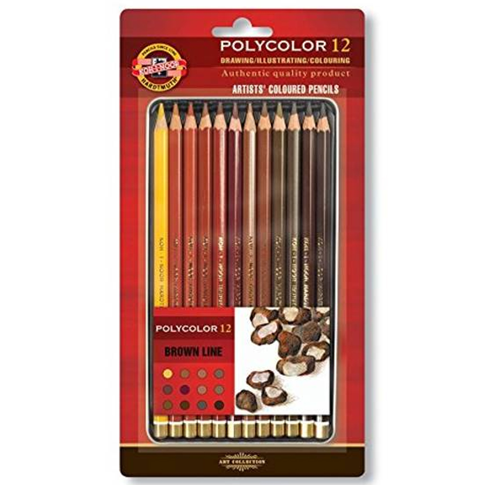 Koh-I Noor Set Of Artist´s ColouRed Pencils Kahverenk Lin