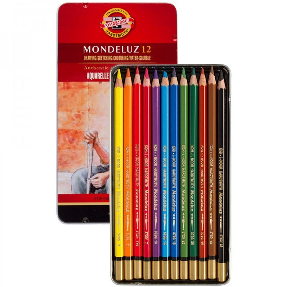 Koh-I Noor Set Of Aquarell ColouRed Pencils 3722 12