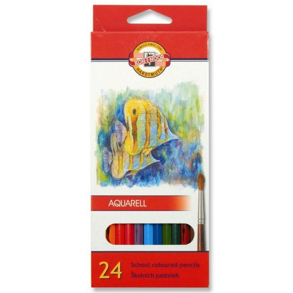 Koh-I Noor Aquarelle Sulu Boya Kalem Seti 24 Renk