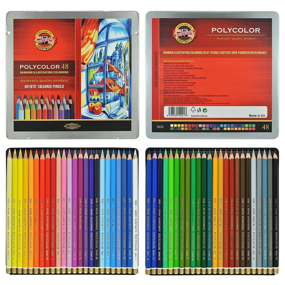 Koh-I Noor Polycolor Kuru Boya Kalemi 48 Renk Set
