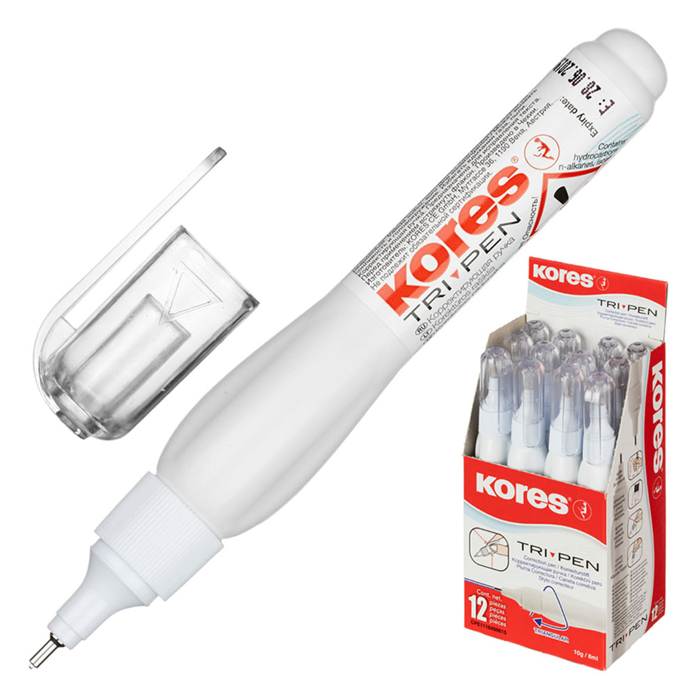 Kores Correction Pen Trı 10 GR Triangular With Zone 88350