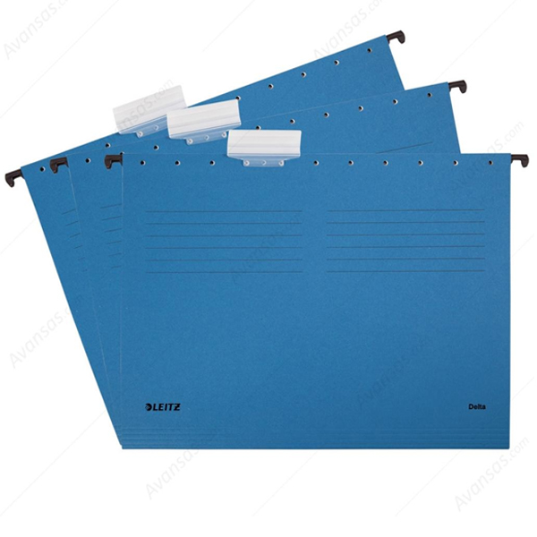Leitz Askılı Dosya Telsiz Delta Karton A4 Mavi 6515