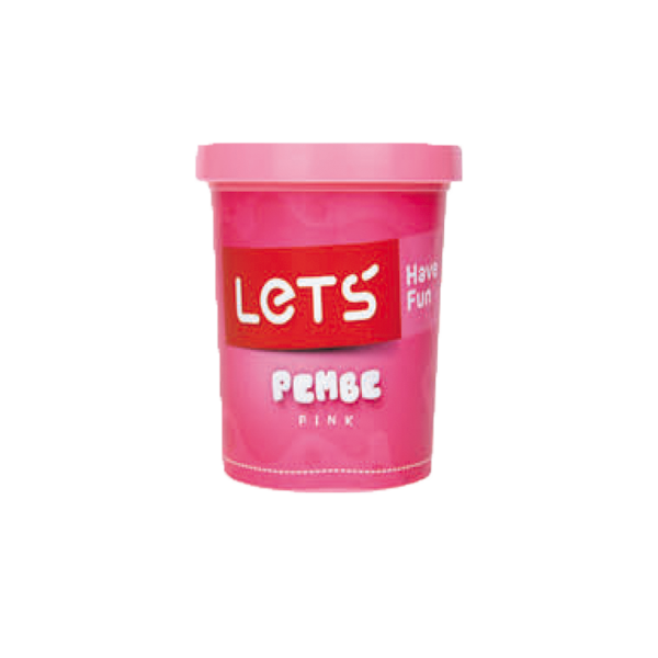 Lets Oyun Hamuru Tek Renk 150 GR Pembe L8340-7