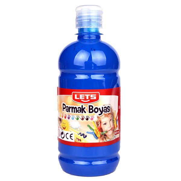 Lets Parmak Boyası 500 ML Mavi L-5006