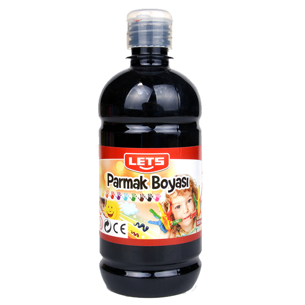 Lets Parmak Boyası 500 ML Siyah L-5009