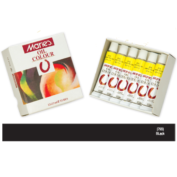 Maries Yağlı Boya 12 ML Black (Siyah) 793
