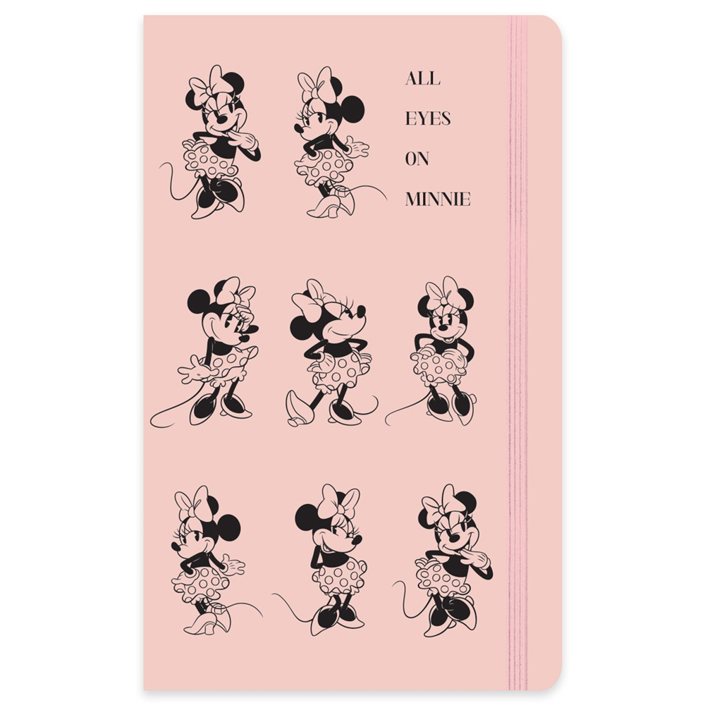 Minnie Lastikli Defter Ciltli 13x21 80 Yp Çizgili