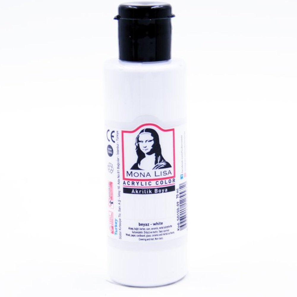 Monalisa Akrilik Boya 70 ML Beyaz SD150-09