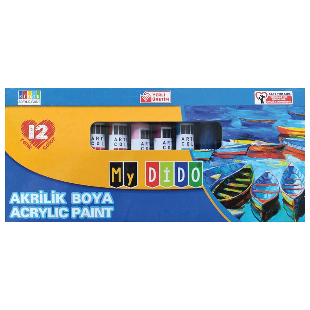My Dido Akrilik Boya Set 12x9 ML Tüp