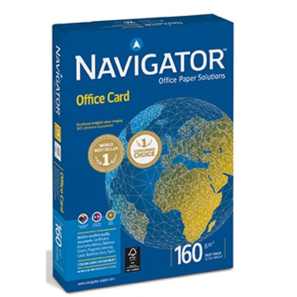 Navigator Gramajlı Kağıt Laser-Copy-Inkjet Office Card 250 Lİ A4 160 GR Beyaz