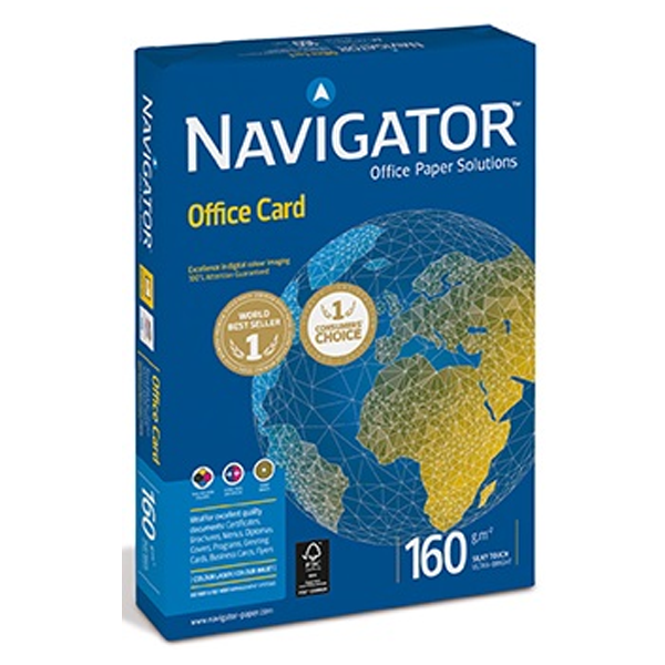 Navigator Gramajlı Kağıt Laser-Copy-Inkjet Office Card 250 Lİ A3 160 GR Beyaz