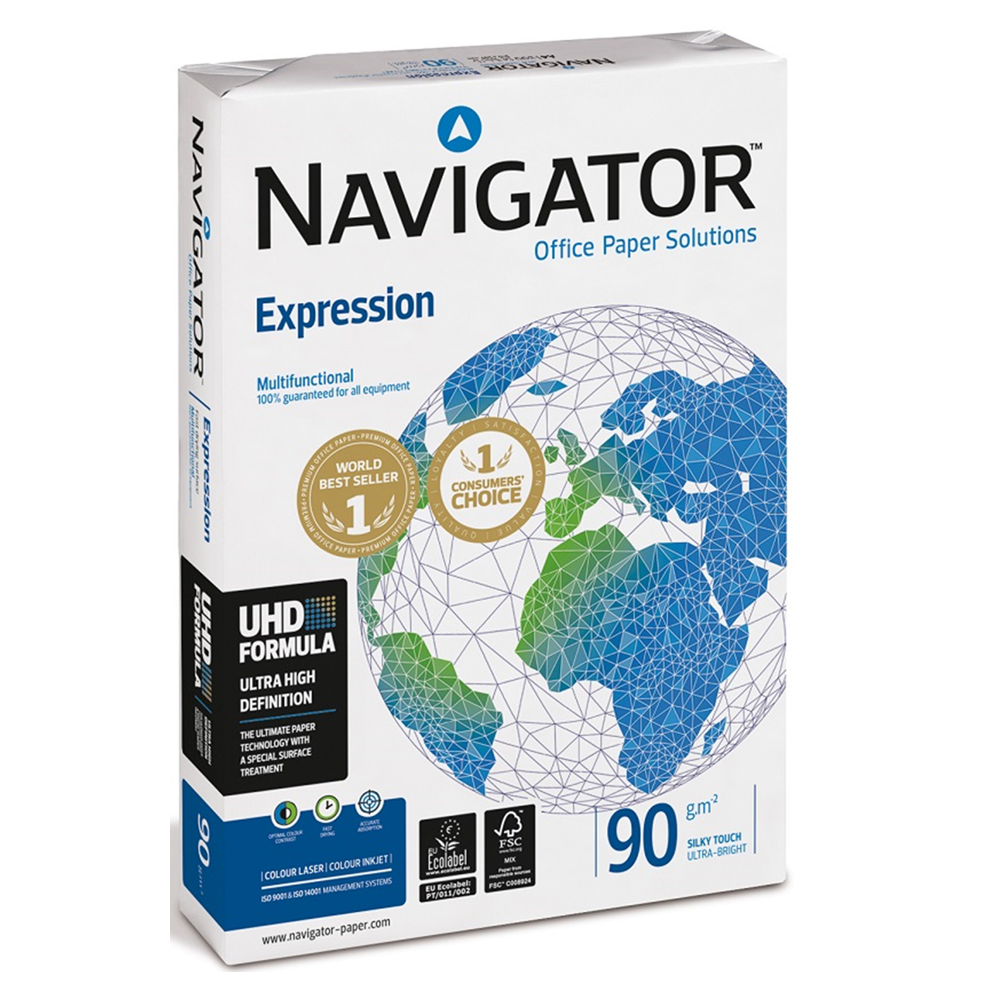 Navigator Gramajlı Kağıt Laser-Copy-Inkjet Expression 500 LÜ A3 90 GR Beyaz