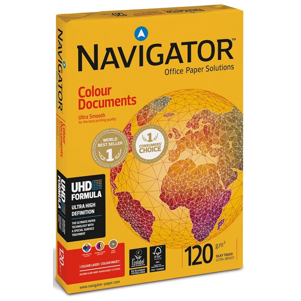 Navigator Gramajlı Kağıt Laser-Copy-Inkjet Colour Documents 500 LÜ A3 120 GR Beyaz