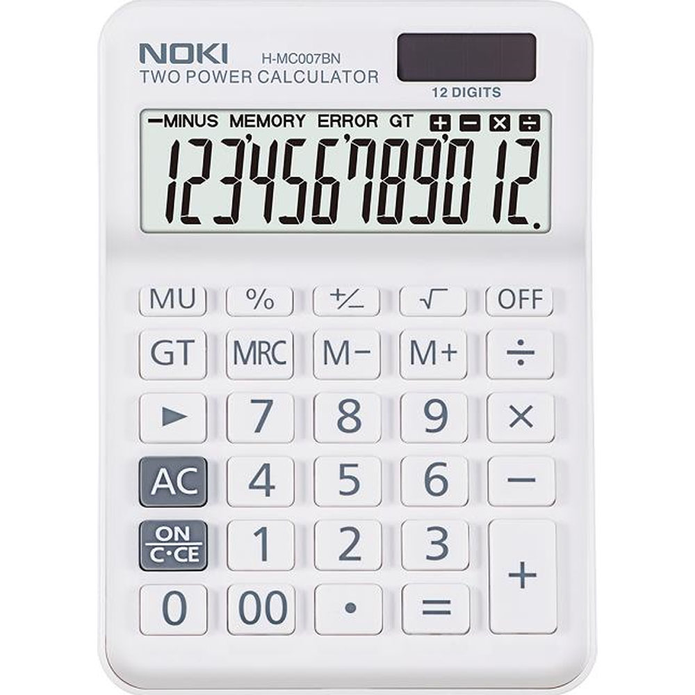 Noki Hesap Makinesi 12 Hane Beyaz H-MC007BN