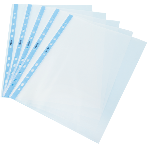 Noki Poşet Dosya Kristal Mavi Kenarlı 100 LÜ A4 4830CR