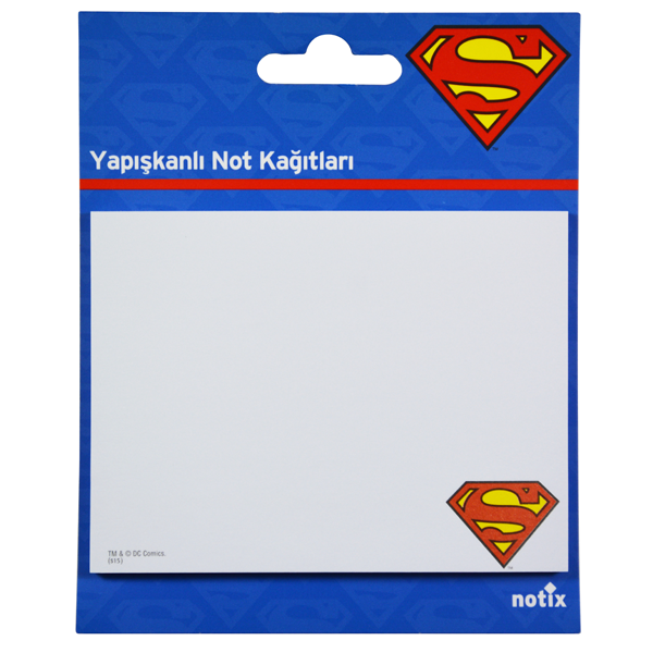 Notix Yapışkanlı Not Kağıdı Superman Desenli 50 YP 100x75 SM-K-FP