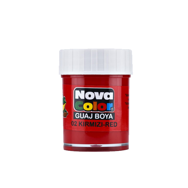 Nova Color Guaj Boya Şişe 12 Lİ Kırmızı NC-104