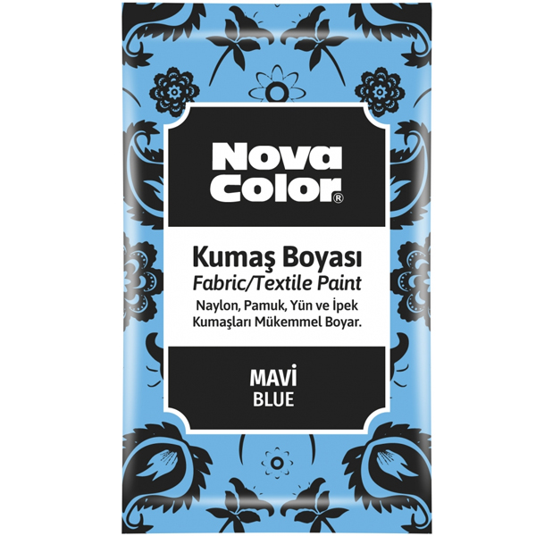 Nova Color Kumaş Boyası Toz 12 Gr Mavi NC-902