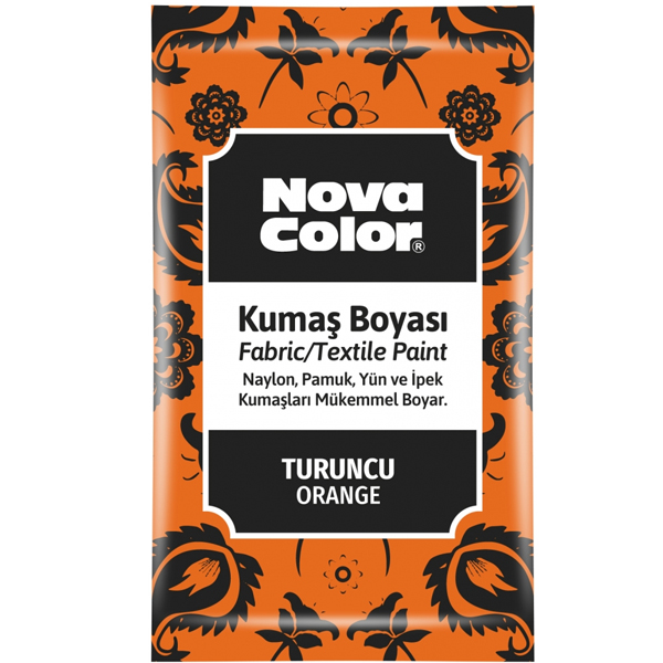 Nova Color Kumaş Boyası Toz 12 Gr Turuncu NC-906
