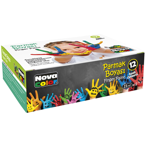 Nova Color Parmak Boyası 12 Li Takım NC-460