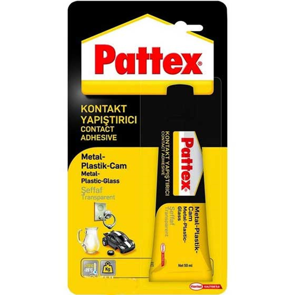 Pattex Contact Metal Plastik Cam Yapıştırıcı Şeffaf 50 GR 1419320