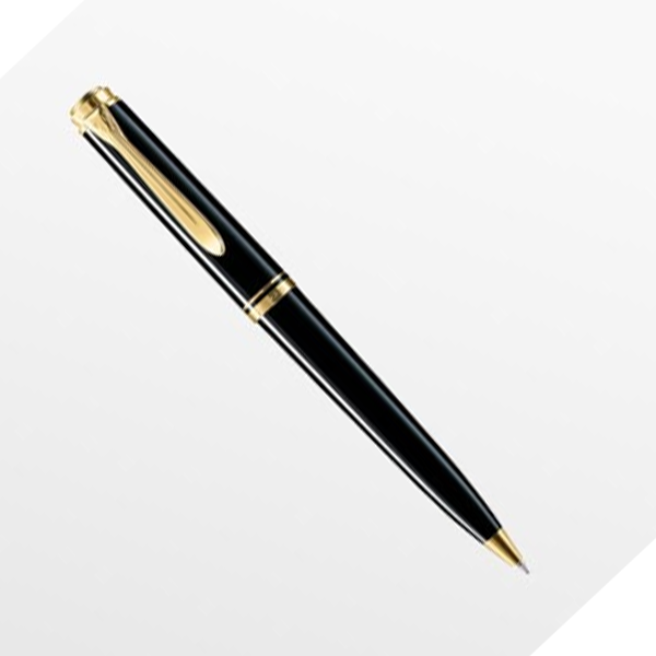Pelikan Tükenmez Kalem 14 Ayar Altın Kaplama Siyah K300