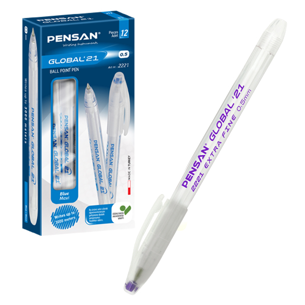 Pensan Tükenmez Kalem Global 0.5 MM Eflatun 2221