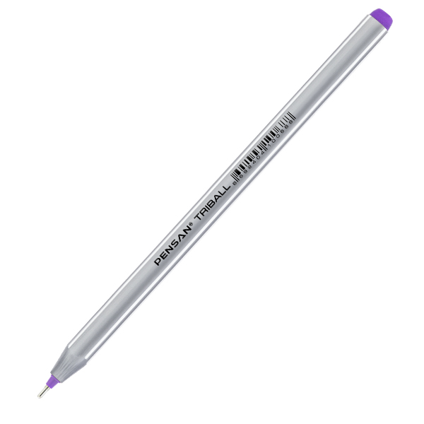 Pensan Tükenmez Kalem Triball 1.0 MM Bilye Uç Mor 12 Lİ 1003