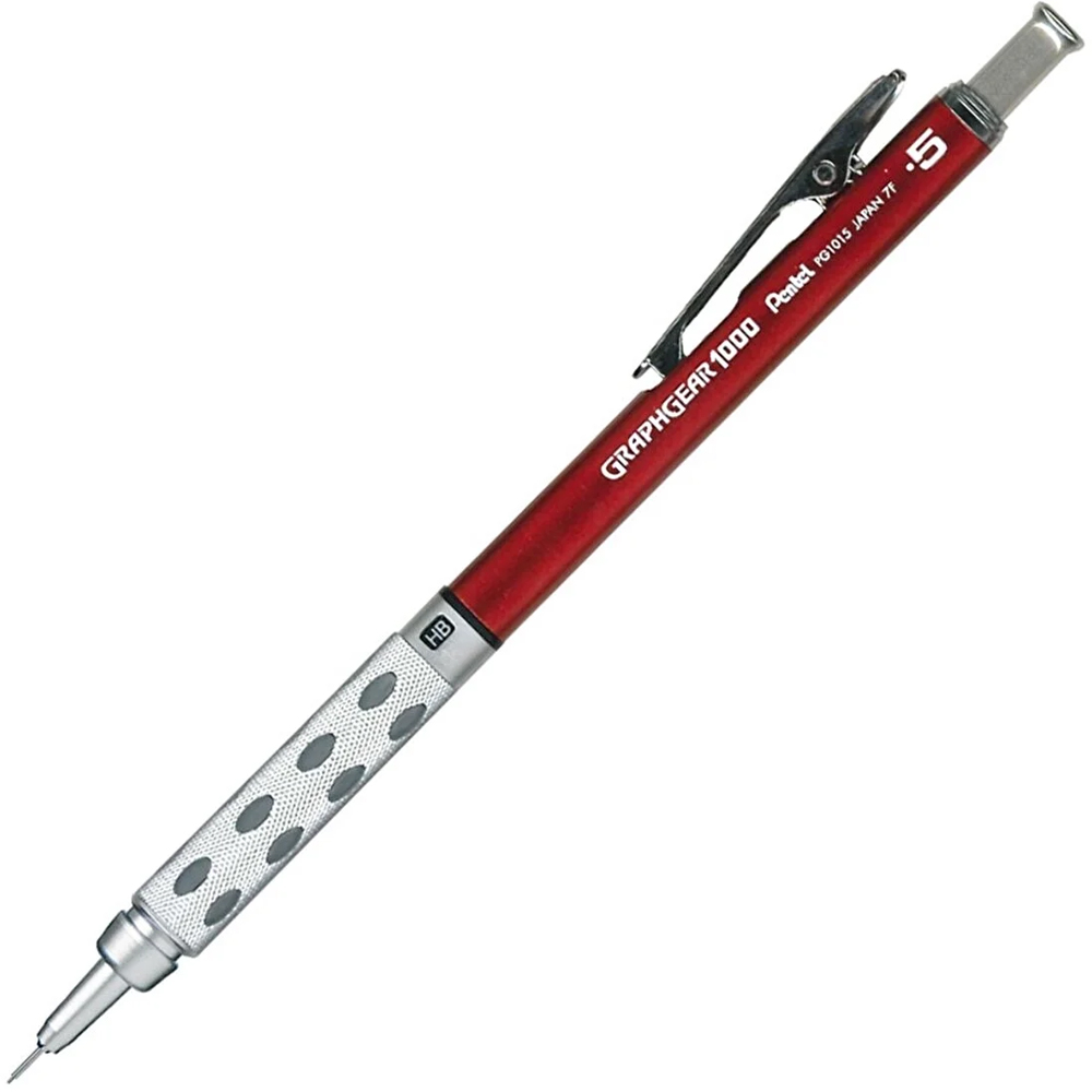 Pentel Çizim Kalemi Metal Gövde Gizli Uç Teknik Çizim Ve Yazı İçin Versatil 0.5 MM PG1015C-BX
