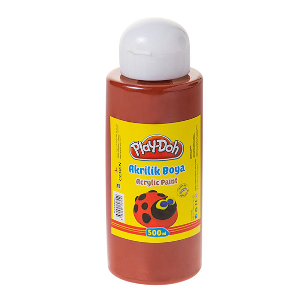 Play-Doh Akrilik Boya 500 ML Kahverengi PLAY-AK010