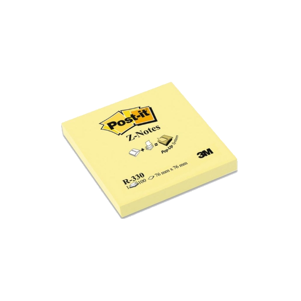 Post-it Yapışkanlı Not Kağıdı Z-Notes 100 LÜ 76x76 Sarı R330-CY