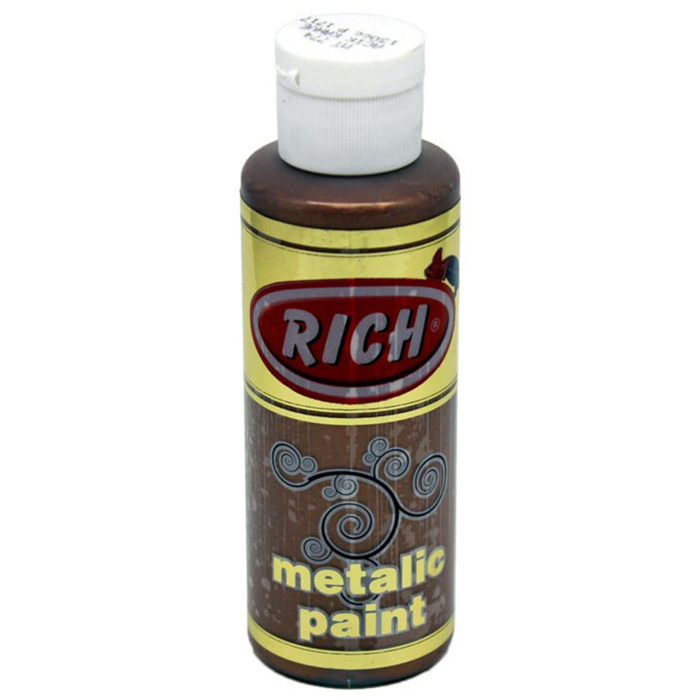 Rich Akrilik Boya Metalik 120 CC Açık Kahve 0774