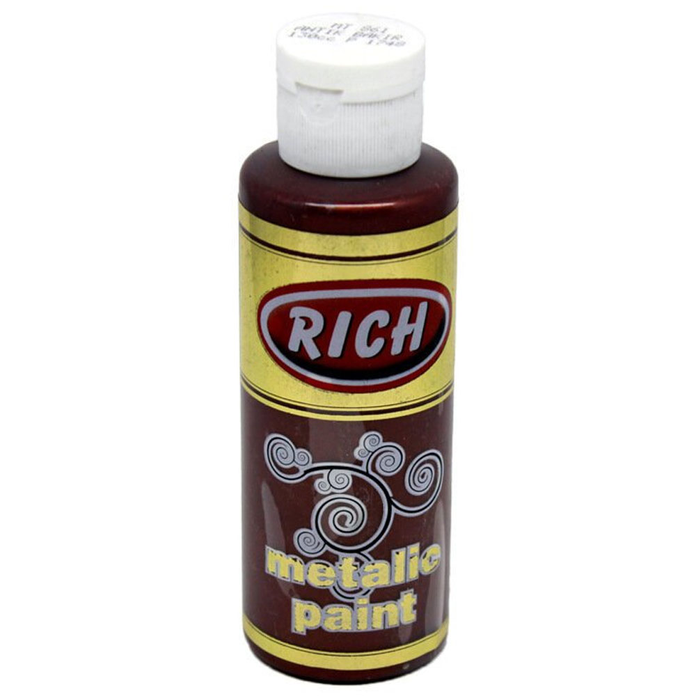 Rich Akrilik Boya Metalik 120 CC Antik Bakır 0861