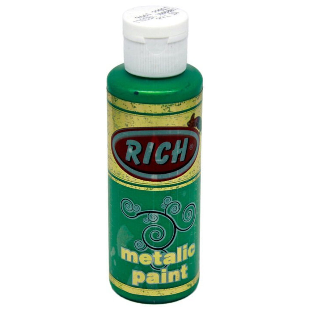 Rich Akrilik Boya Metalik 120 CC Yaprak Yeşili 0766