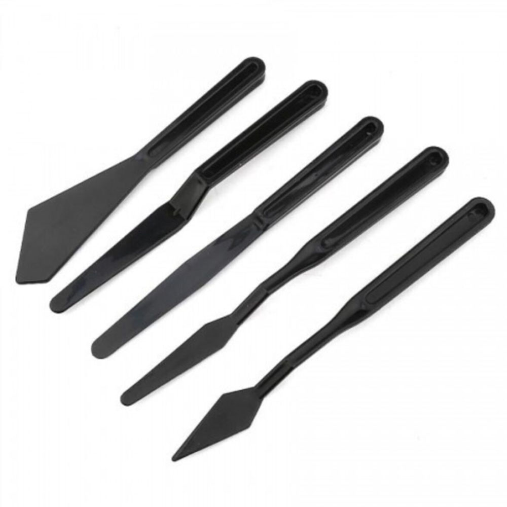 Rich Spatula Plastik 5 Li Set Siyah 11247