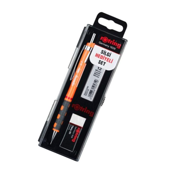 Rotring Okul Seti Versatil+Min Silgi Hediyeli 0.7 MM Fosforlu Yeşil RO-KK07-07FY