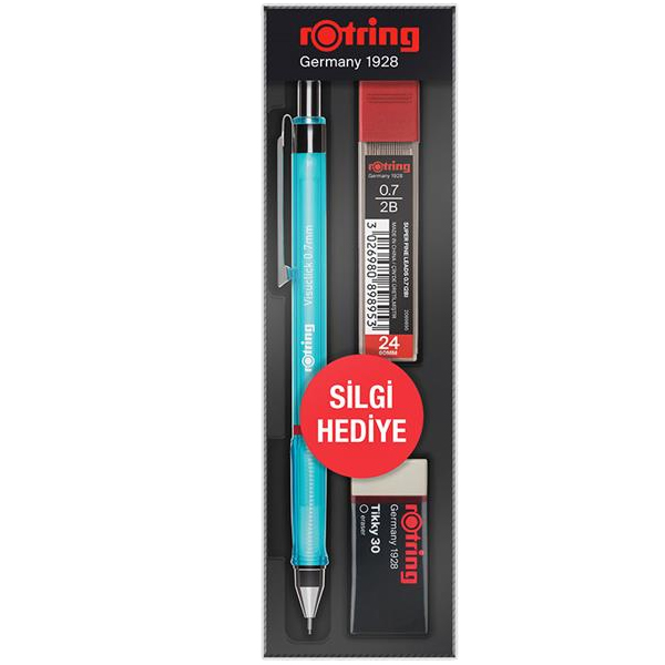 Rotring Okul Seti Visuclick Versatil/Min Silgi 0.7 MM Mavi RO-VK07-MAVI