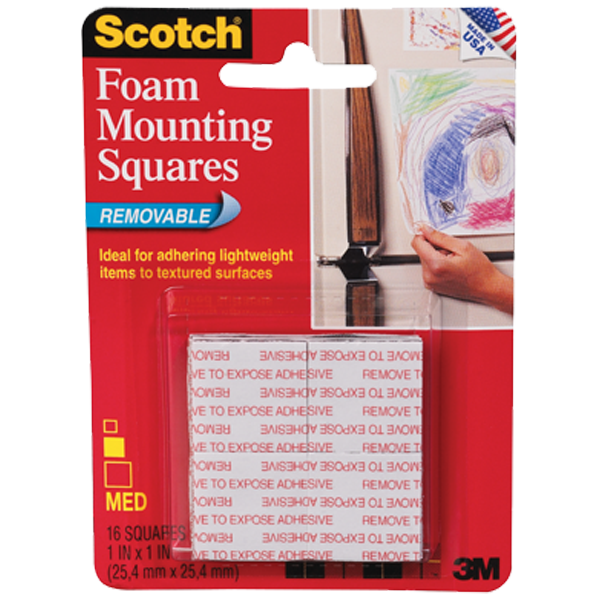 Scotch Çift Taraflı Bant Köpük Kareler 16 LI 2.5x2.5 108